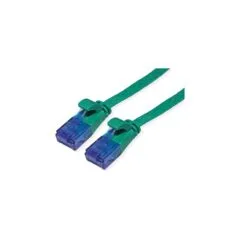 VALUE Patchkabel Cat.6A (Class EA) UTP. extra-flach. grn. 0.5 m