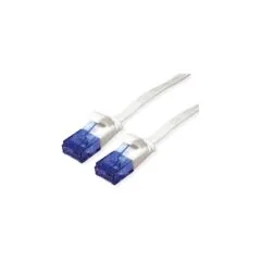 VALUE Patchkabel Cat.6A (Class EA) UTP. extra-flach. wei. 0.5 m