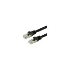 VALUE Patchkabel Kat.6 Class E FTP extra-flach schwarz 0,5m