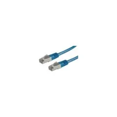 VALUE Patchkabel Kat.6 Class E S FTP PiMF blau 0.5m