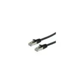 VALUE Patchkabel Kat.6 Class E S FTP PiMF LSOH schwarz 0.5m