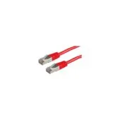 VALUE Patchkabel Kat.6 Class E S FTP PiMF rot 5m