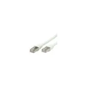 VALUE Patchkabel Kat.6 Class E S FTP PiMF weiss 2m