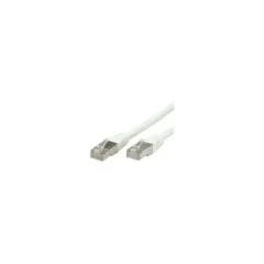 VALUE Patchkabel Kat.6 Class E S FTP PiMF weiss 5m
