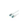 VALUE Patchkabel Kat.6A Class EA S FTP PiMF LSOH weiss 0,5m