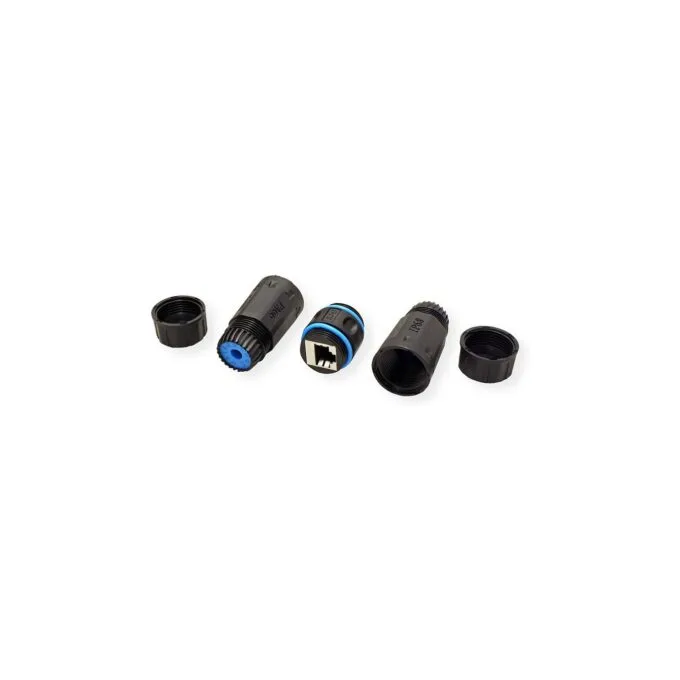 VALUE RJ-45 Kupplung geschirmt, Cat.6 (Class E), Outdoor Industrie, schwarz — image 4