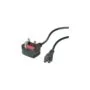 VALUE UK Netzkabel. 3pol. Notebook-Buchse. 3A. schwarz. 1.8 m