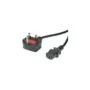 VALUE UK Netzkabel. gerade IEC-Buchse. 10A. schwarz. 1.95 m