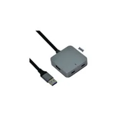 VALUE USB 3.2 Gen 1 Hub. 4 Ports (2x USB-A + 2x USB-C). mit Verlngerungskabel. 5 m
