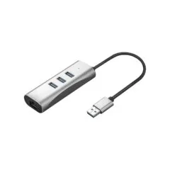 VALUE USB 3.2 Gen 1 zu Gigabit Ethernet Konverter + 3-Port USB Hub
