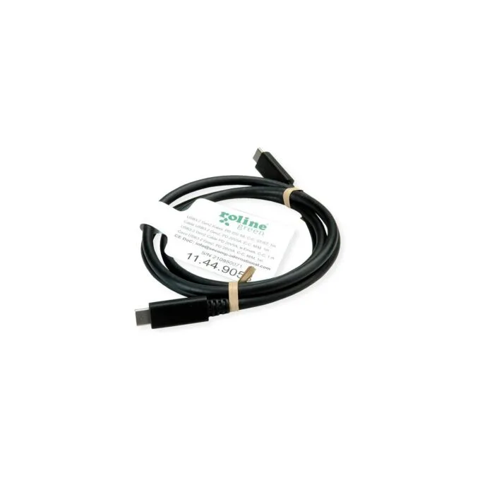VALUE USB 3.2 Gen 2 Kabel. C-C. ST ST. 4K UHD-1. 10Gbit s. Emark. 100W. wei. 1 m — image 2