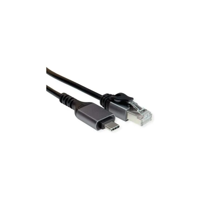 VALUE USB 3.2 Gen 2 Typ C zu Gigabit Ethernet Konverterkabel. schwarz. 1.5 m — image 2