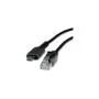 VALUE USB 3.2 Gen 2 Typ C zu Gigabit Ethernet Konverterkabel. schwarz. 1.5 m