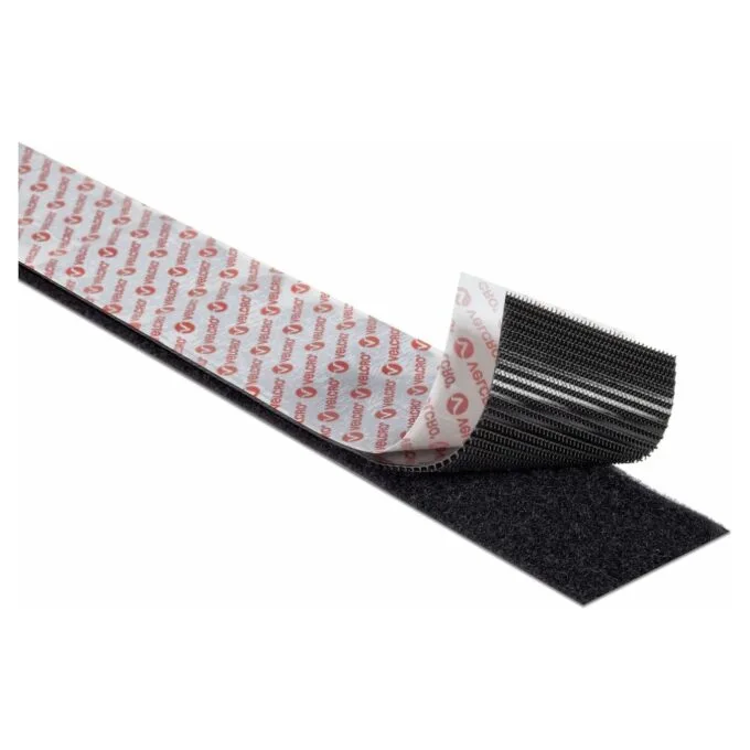 VELCRO Klettband Extra Stark Selbstklebend, Haken & Flausch 50mm x 1m Schwarz — image 3