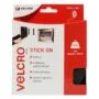 VELCRO Klettband Selbstklebend. Haken & Flausch 20mm x 5m Schwarz