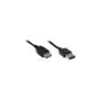 Verlängerungskabel USB 2.0 EASY Stecker A an Buchse A. schwarz. 3m.