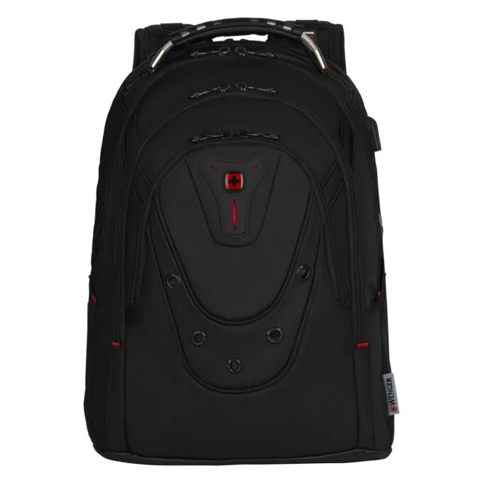 WENGER Ibex Ballistic Deluxe 35.56cm 14Zoll-40.64cm 16Zoll Laptop Backpack Black — image 1