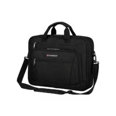 WENGER Meteor Brief 40.64cm 16Zoll - 43.18cm 17Zoll Laptop Briefcase with Tablet Pocket Black