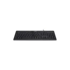 Wortmann TERRA Keyboard 1500 Corded [US EU] USB black Copilot QWERTY. 105 toetsen. met kabel. 1.80m