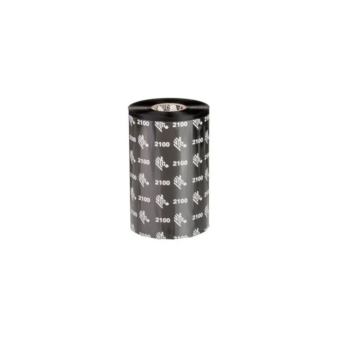 ZEBRA Farbband Wachs 2100 131mmx450m 12erPack.schwarz.Thermotransfer — image 1