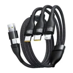 Baseus Cable 3in1 USB-C/USB-C/Light to USB-C /USB A, Flash 3 Series 1.5m Black