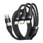 Baseus Cable 3in1 USB-C/USB-C/Light to USB-C /USB A, Flash 3 Series 1.5m Black