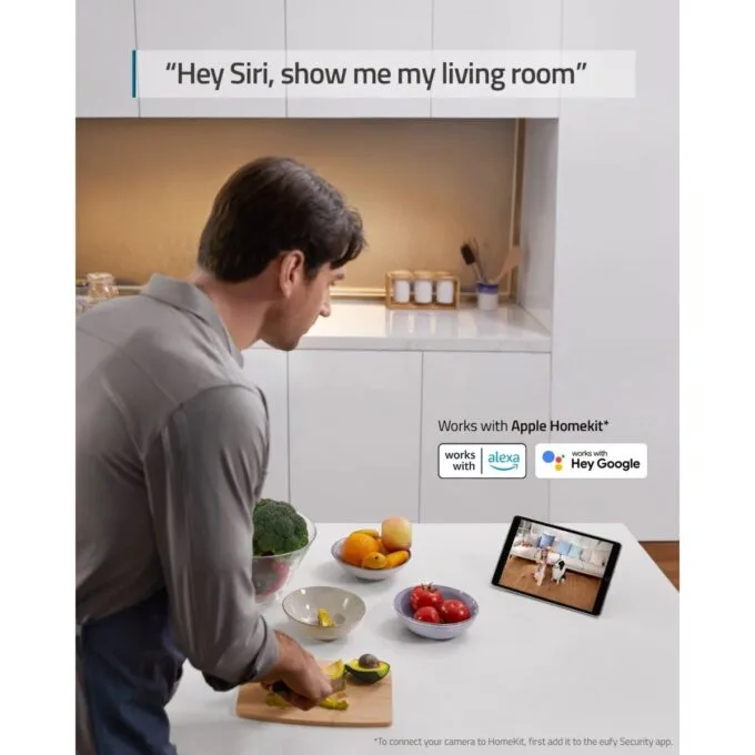 Anker E220 Eufy Indoor PTZ Camera 2K Motion Tracking Smart AI with Two Way Audio — image 2