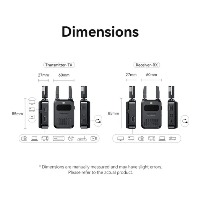 Vention ADUB0 Professional Wireless HDMI Kit 5.8Ghz up to 200m & Camera Mountable — image 10