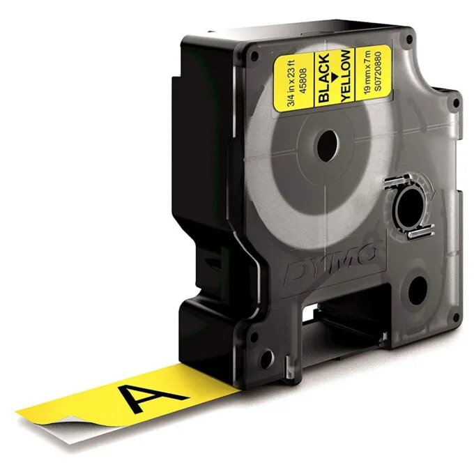 DYMO D1 Standard - Black on Yellow - 19mm label-making tape — image 7