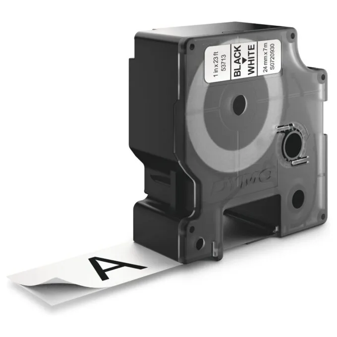 DYMO D1 Standard - Black on White - 24mm label-making tape — image 3