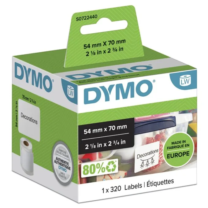 DYMO LW - Multi-Purpose Labels - 54 x 70 mm - S0722440 — image 2