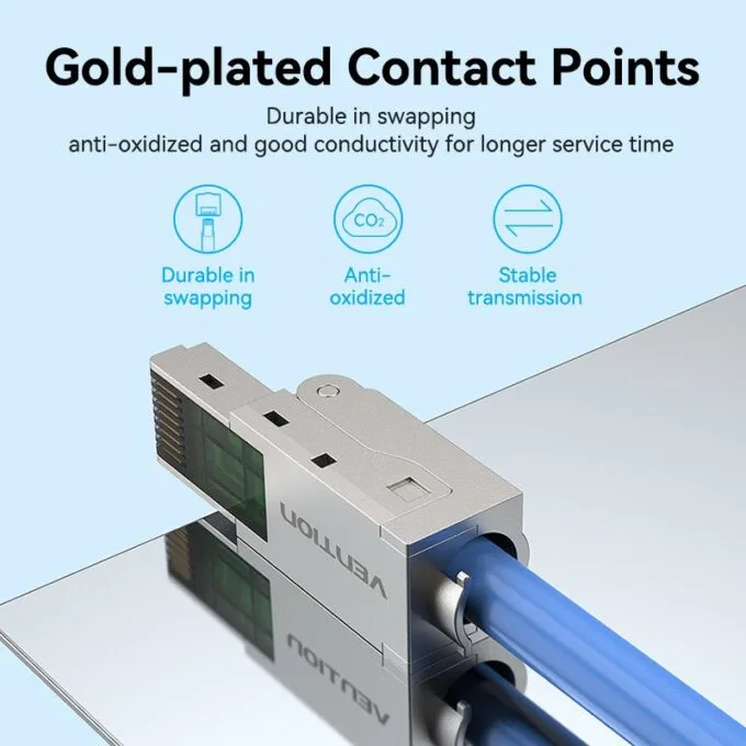 Vention NETWORK Connectors CAT6A FTP Toolless Plug with Boot IDIH0 (1pc) — image 10