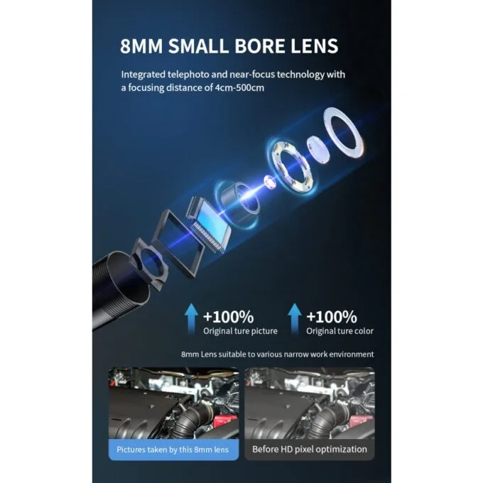 Noyafa Endoscope Camera with 3.5-inch IPS Screen, 1080P Resolution, IP67 Waterproof Lens & 10m Flexible Cable NF-615 — image 12