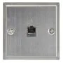 AV:link Wallplate CAT5 Connection Steel 122.297UK