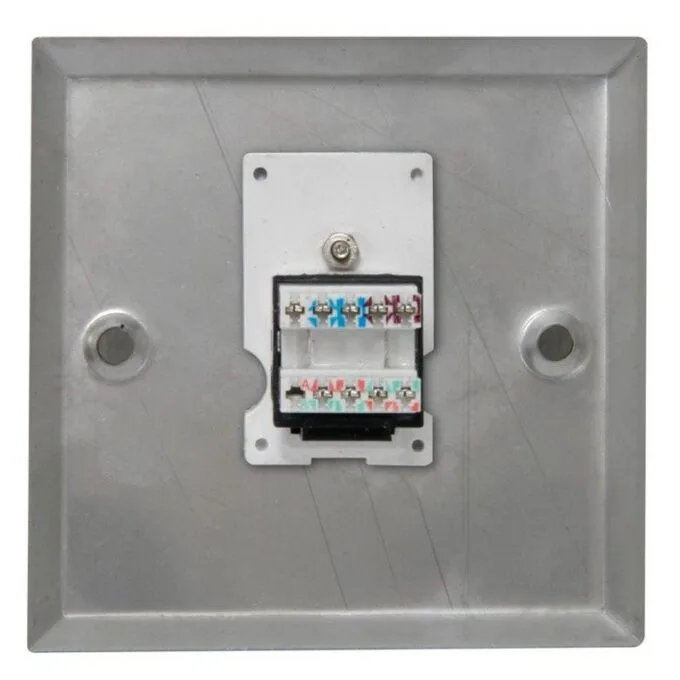 AV:link Wallplate CAT5 Connection Steel 122.297UK — image 2