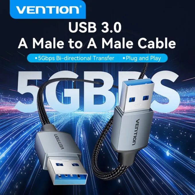 Vention Cable USB-A 3.0 M-M Braided 1.5m CTSHG — image 9