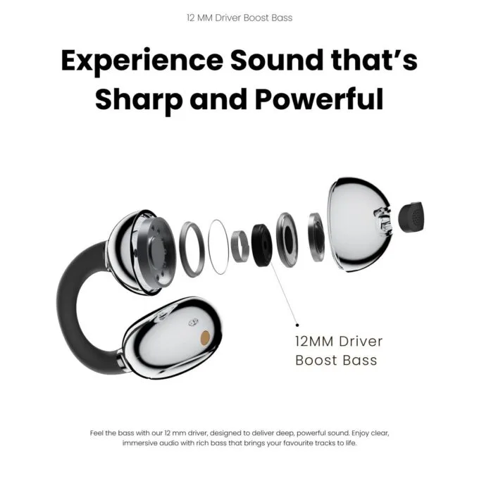 HiFuture Headphones Open Ear FlexClip Black — image 4