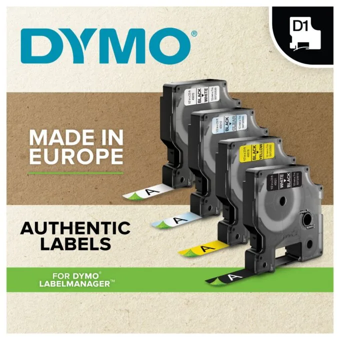 DYMO D1 Standard - Black on White - 6mm label-making tape — image 8