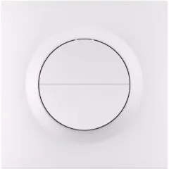 Sonoff Zigbee Smart Wall Mechanical Switch 1-Button 2 Gang White With Matter (no neutral)