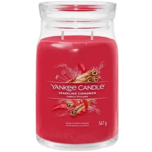 Yankee Candle Signature Sparkling Cinnamon Candle Large 567g — image 1
