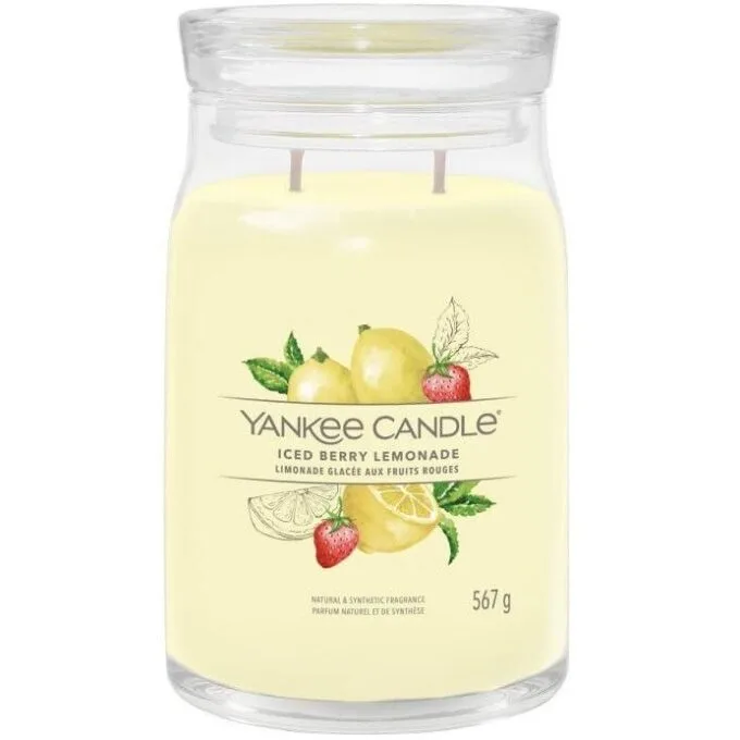 Yankee Candle Signature Iced Berry Lemonade Candle Large 567g — image 1