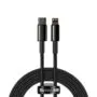 Baseus Cable Lightning to USB-A Tungsten Gold Series Braided 2.0m Black