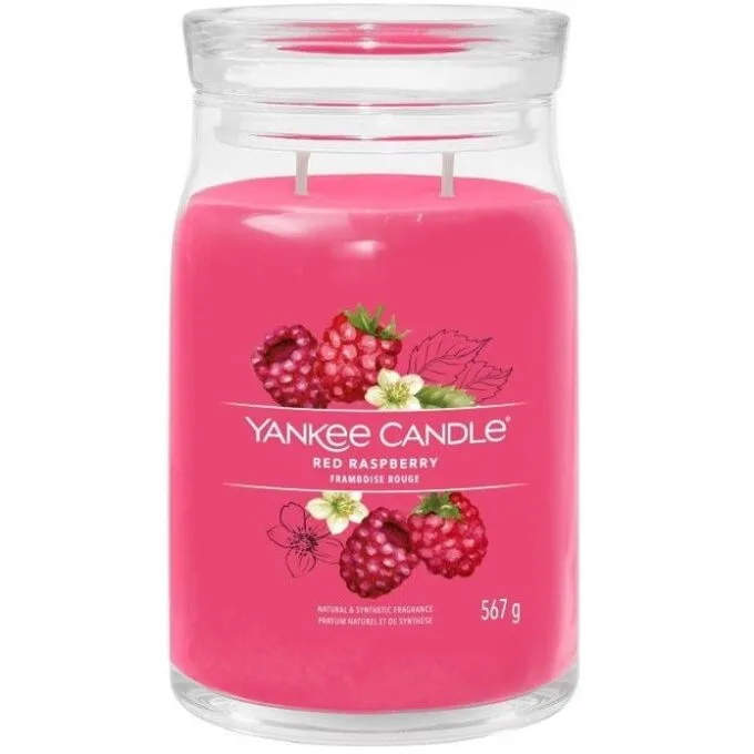 Yankee Candle Signature Red Raspberry Candle Large 567g — image 1