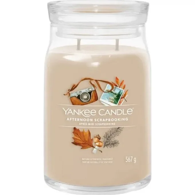 Yankee Candle Signature Afternoon Scrapbooking Candle Large 567g — image 1