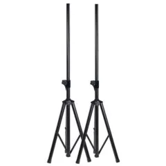 QTX Speaker Stand Floor Set of 2 Stands + Carry Case 181.182UK