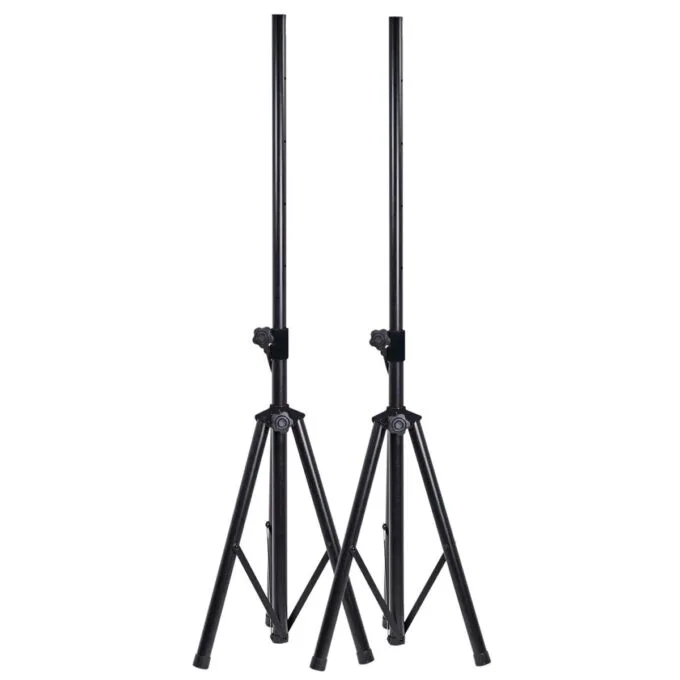 QTX Speaker Stand Floor Set of 2 Stands + Carry Case 181.182UK — image 1