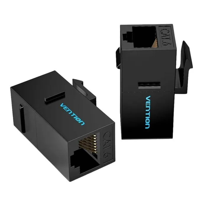 Vention NETWORK Keystone Jack CAT6 UTP Coupler Black IPGW0-5 (5-pack) — image 1
