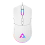 Armaggeddon Gaming Mouse Wired 12000CPI Silent , HUANO Switches FALCON V STEALTH White