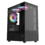 Armaggeddon Gaming Case M-ATX AQUARON DUPLEX 2 CHROMA Black (3x Chroma Fans)
