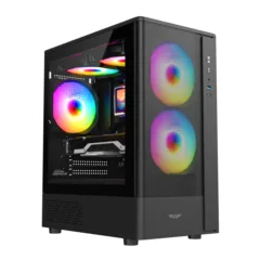 Armaggeddon Gaming Case M-ATX AQUARON NEMO 3 Black (5x RGB Fans & 250W 80+ PSU)